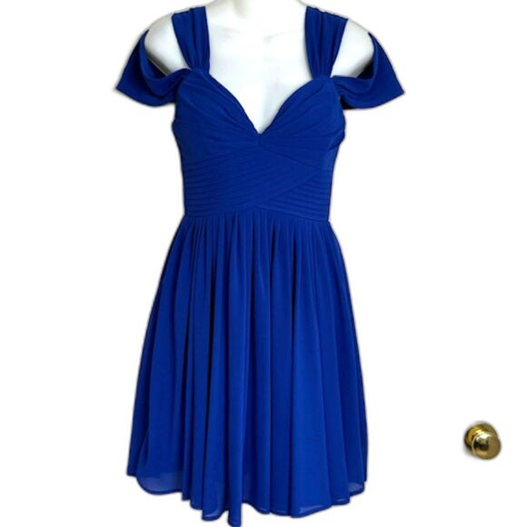 LULUS "COME AWAY WITH ME" ROYAL BLUE DRESS SIZE SMALL BRIDESMAID WEDDING NWOT - Picture 3 of 14